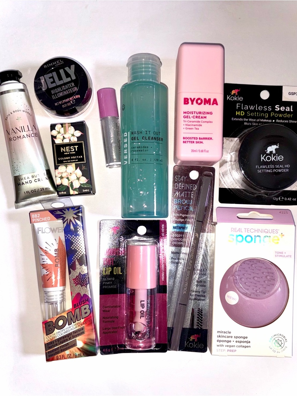 11 PC Back to School Beauty Set Includes: Versed Byoma Flower Kokie B&BW Rimmel